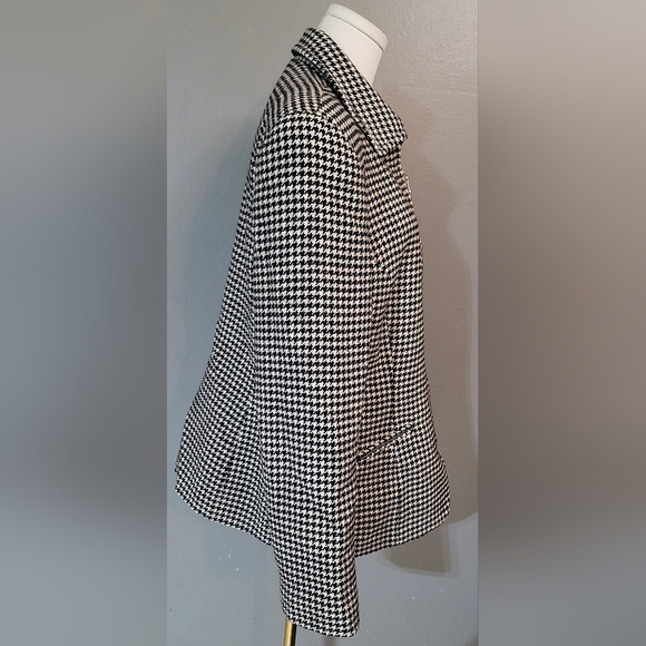 Ralph Lauren100% Pure Wool Black and White Blazer Timeless Elegance - Picture 3 of 8